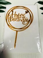 Acrylic Plain Happy Birthday Toppers – 6inches - Image 6
