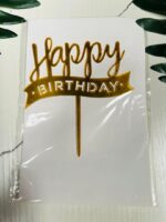 Acrylic Plain Happy Birthday Toppers – 6inches - Image 7