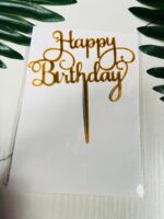 Acrylic Plain Happy Birthday Toppers – 6inches - Image 8