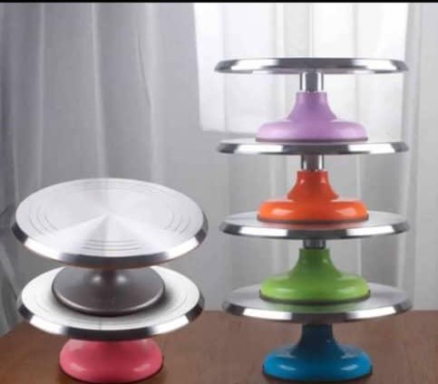 Turntable Steel Cake Turntable - Image 1